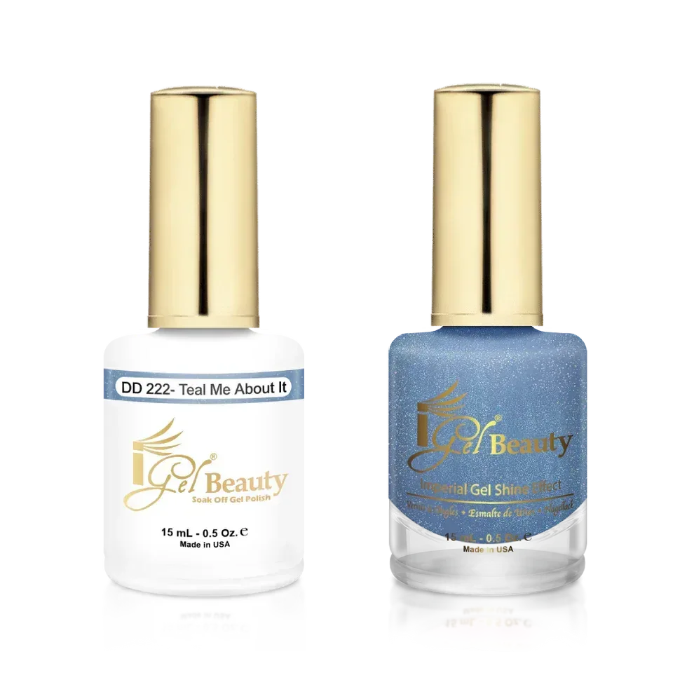iGel Matching Duo Gel Polish 0.5oz - #222 Teal Me About It - TTT Nails Supply