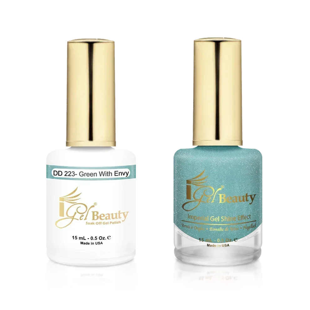 iGel Matching Duo Gel Polish 0.5oz - #223 Green With Envy - TTT Nails Supply
