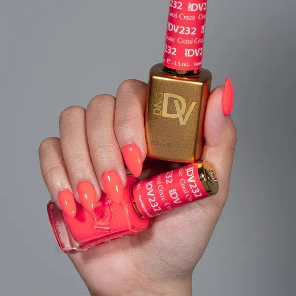 DND DIVA Duo Matching Color - #232 Coral Craze - TTT Nails Supply