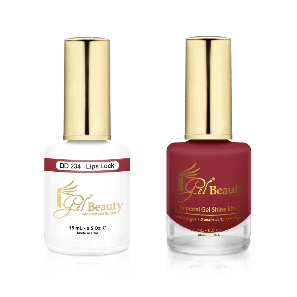 iGel Matching Duo Gel Polish 0.5oz - #234 Lips Lock - TTT Nails Supply