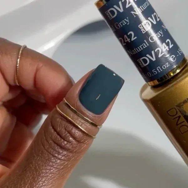 DND DIVA Duo Matching Color - #242 Nautical Gray - TTT Nails Supply
