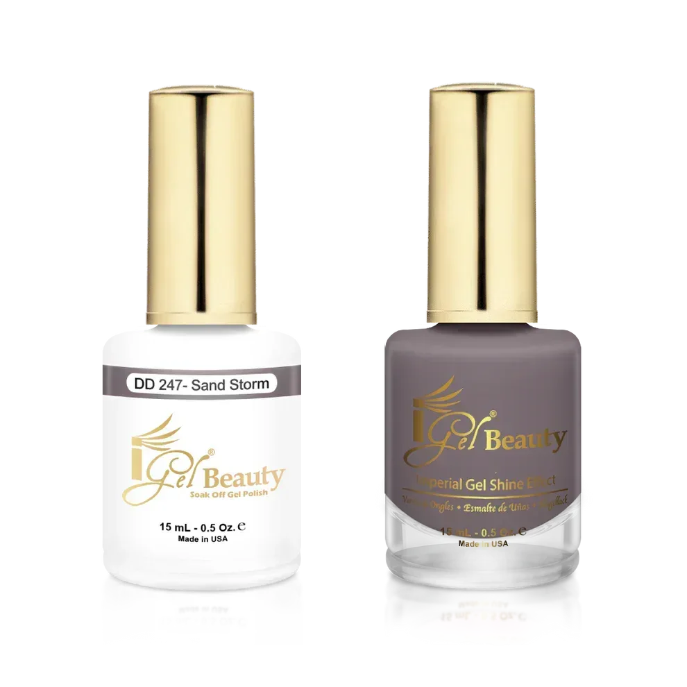 iGel Matching Duo Gel Polish 0.5oz - #247 Sand Storm - TTT Nails Supply