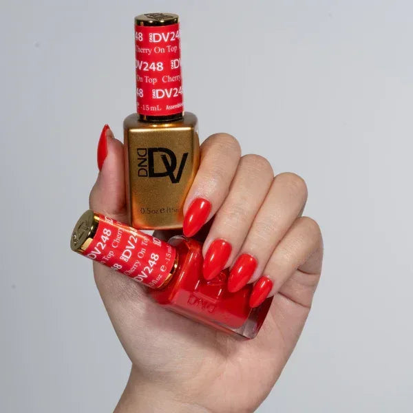 DND DIVA Duo Matching Color - #248 Cherry On Top - TTT Nails Supply