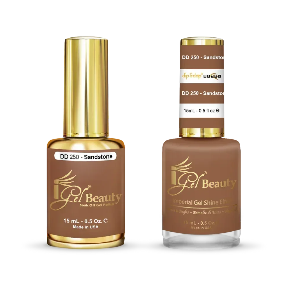 iGel Matching Duo Gel Polish 0.5oz - #250 Sandstone - TTT Nails Supply