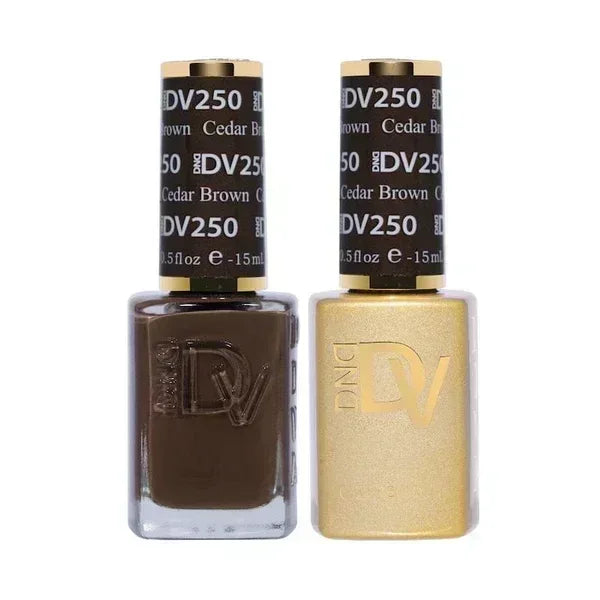DND DIVA Duo Matching Color - #251 Chocolate Red - TTT Nails Supply