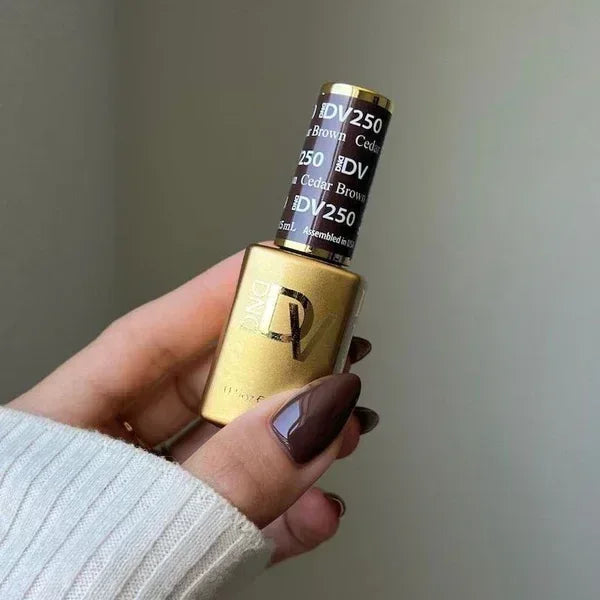 DND DIVA Duo Matching Color - #251 Chocolate Red - TTT Nails Supply