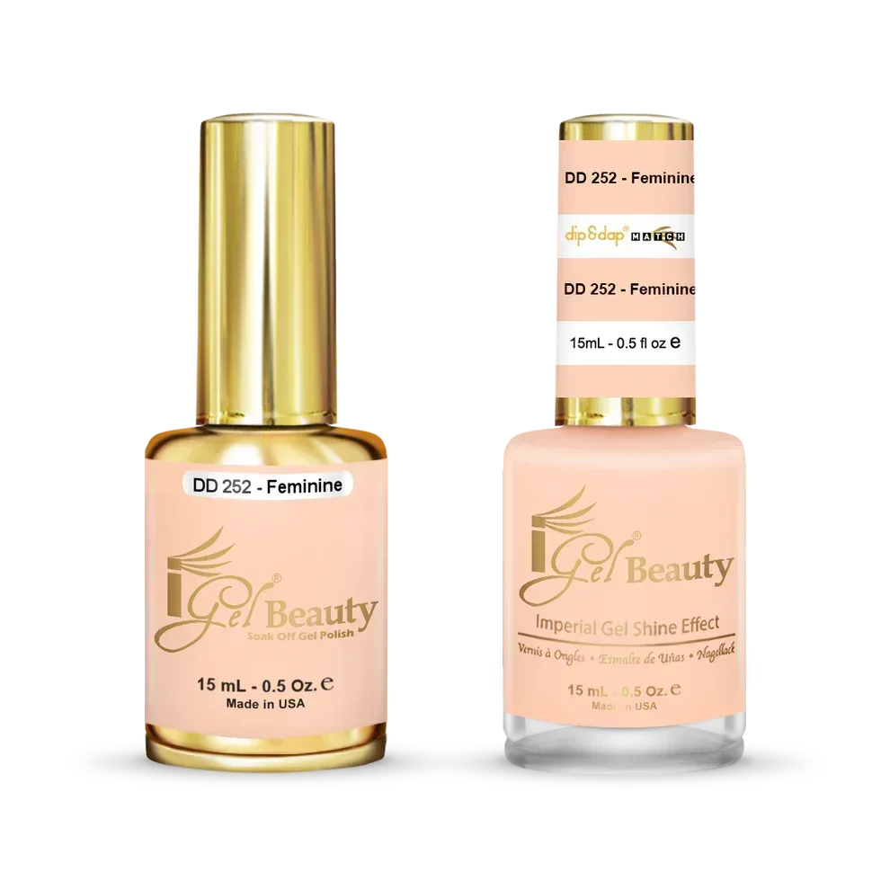 iGel Matching Duo Gel Polish 0.5oz - #252 Feminine - TTT Nails Supply