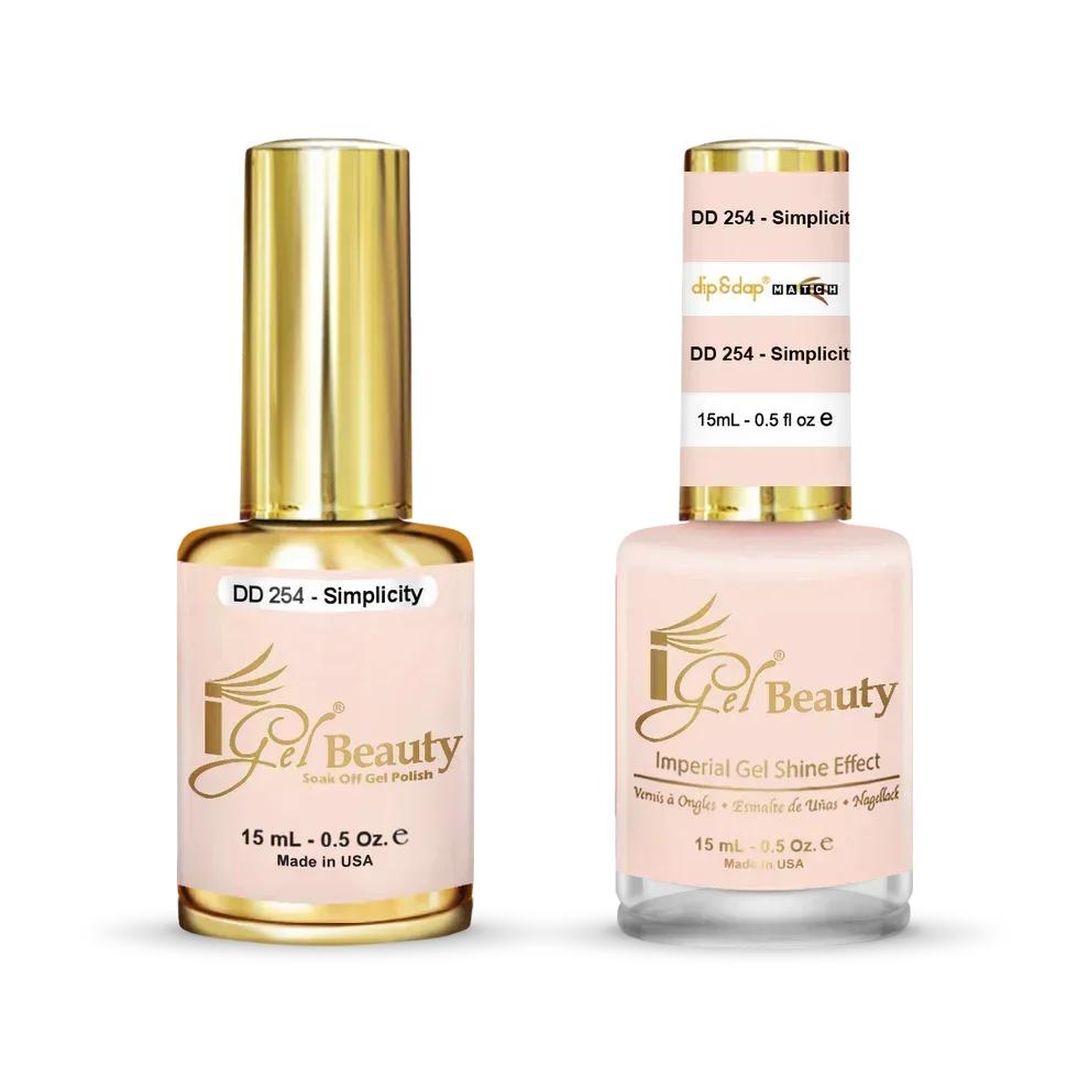 iGel Matching Duo Gel Polish 0.5oz - #254 Simplicity - TTT Nails Supply
