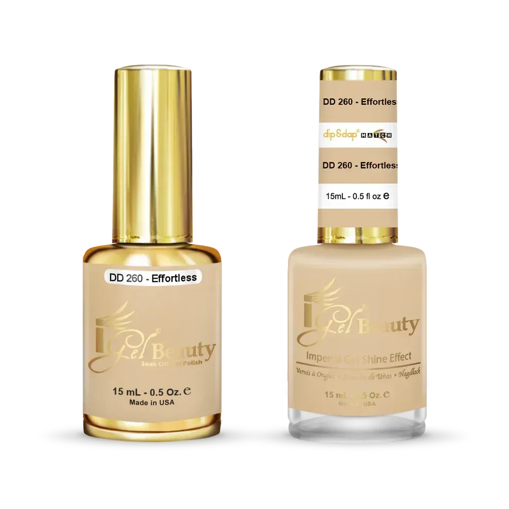 iGel Matching Duo Gel Polish 0.5oz - #260 Effortless - TTT Nails Supply