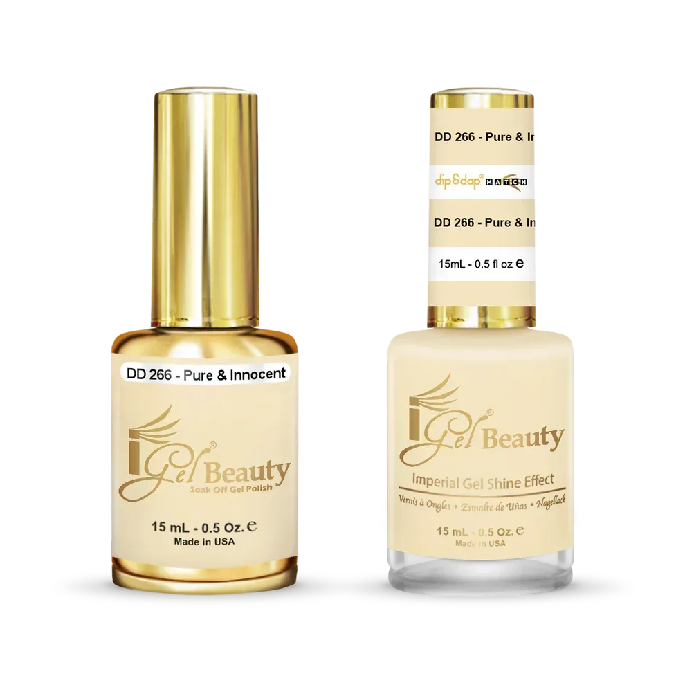 iGel Matching Duo Gel Polish 0.5oz - #266 Pure & Innocent - TTT Nails Supply