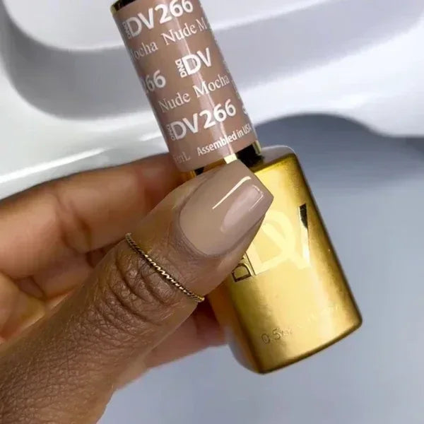 DND DIVA Duo Matching Color - #266 Nude Mocha - TTT Nails Supply