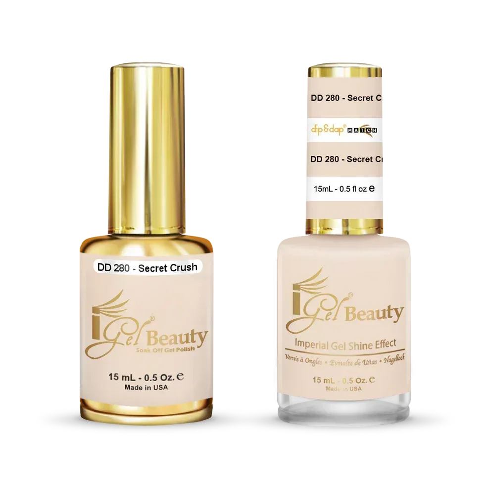 iGel Matching Duo Gel Polish 0.5oz - #280 Secret Crush - TTT Nails Supply