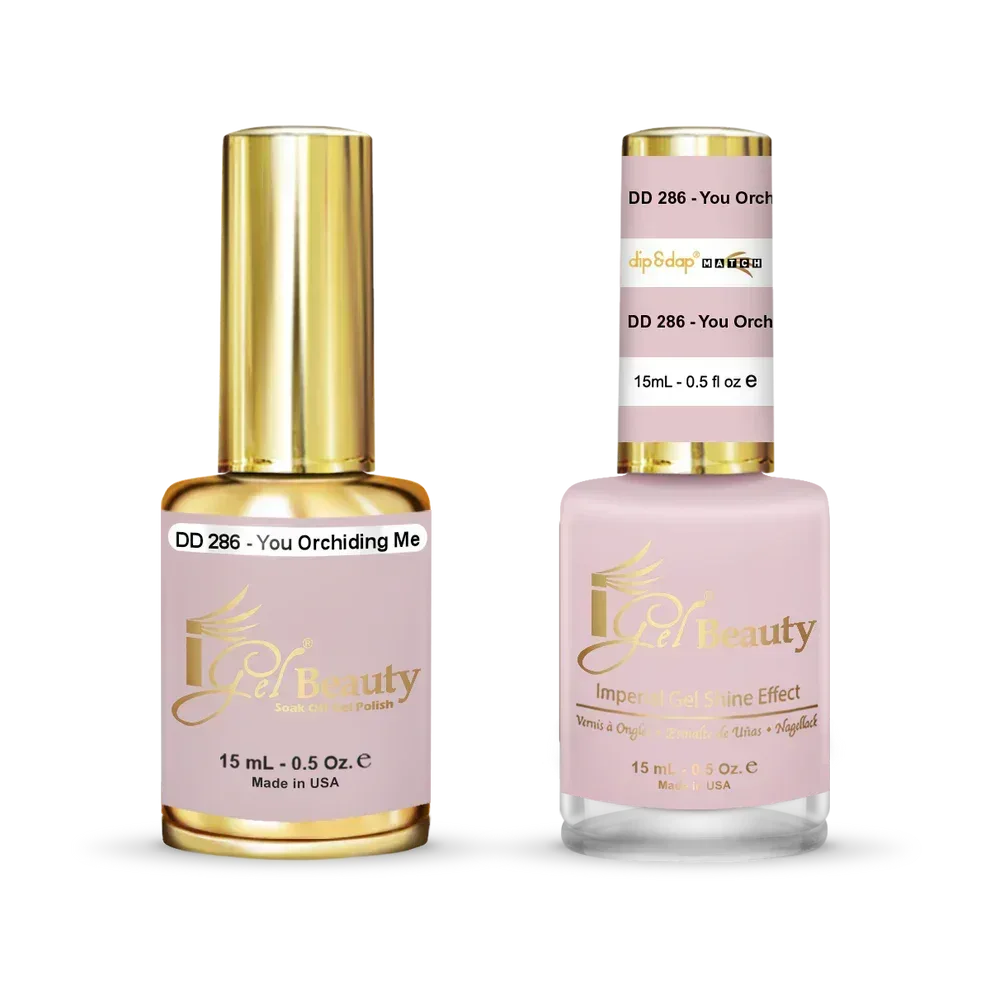 iGel Matching Duo Gel Polish 0.5oz - #286 You Orchiding Me - TTT Nails Supply