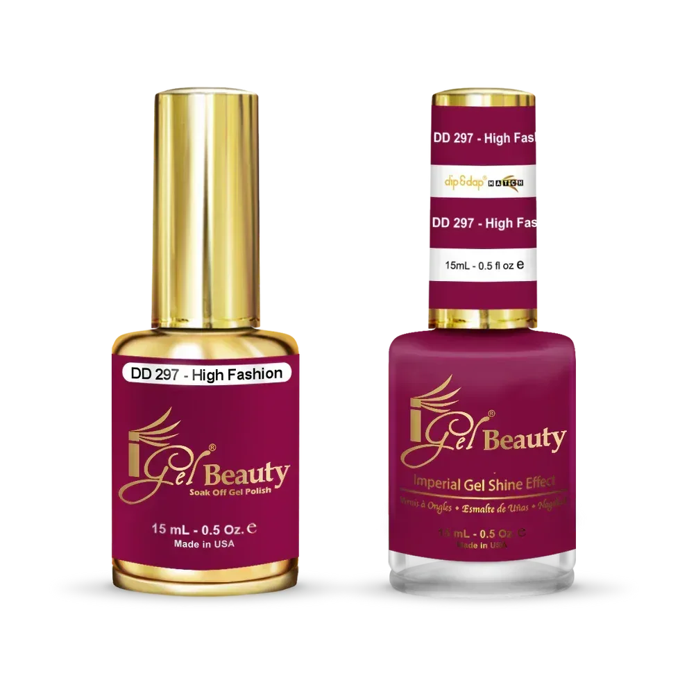 iGel Matching Duo Gel Polish 0.5oz - #297 High Fashion - TTT Nails Supply