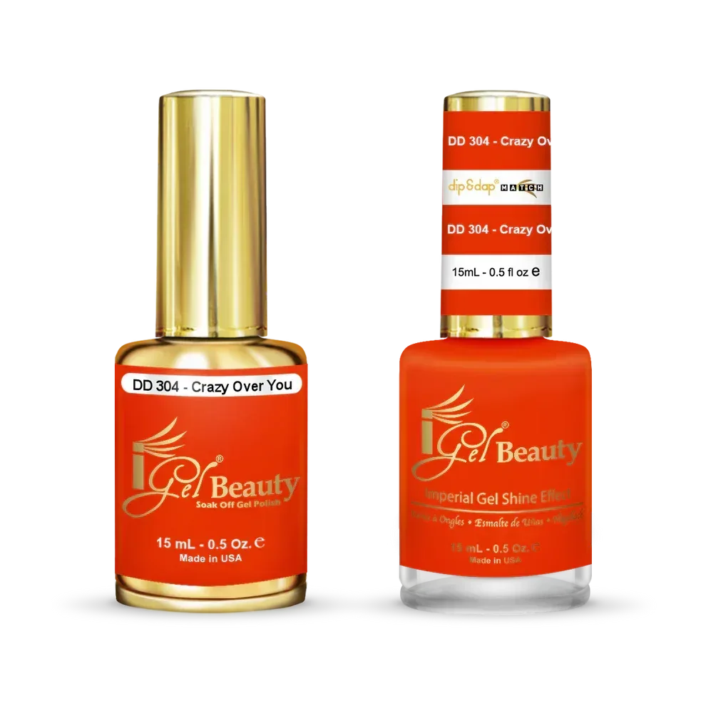 iGel Matching Duo Gel Polish 0.5oz - #304 Crazy Over You - TTT Nails Supply