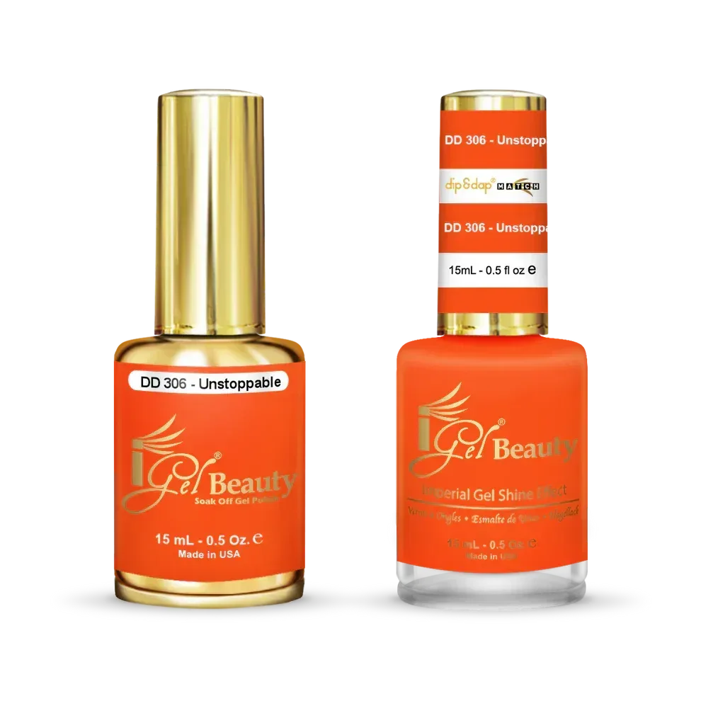 iGel Matching Duo Gel Polish 0.5oz - #306 Unstoppable - TTT Nails Supply