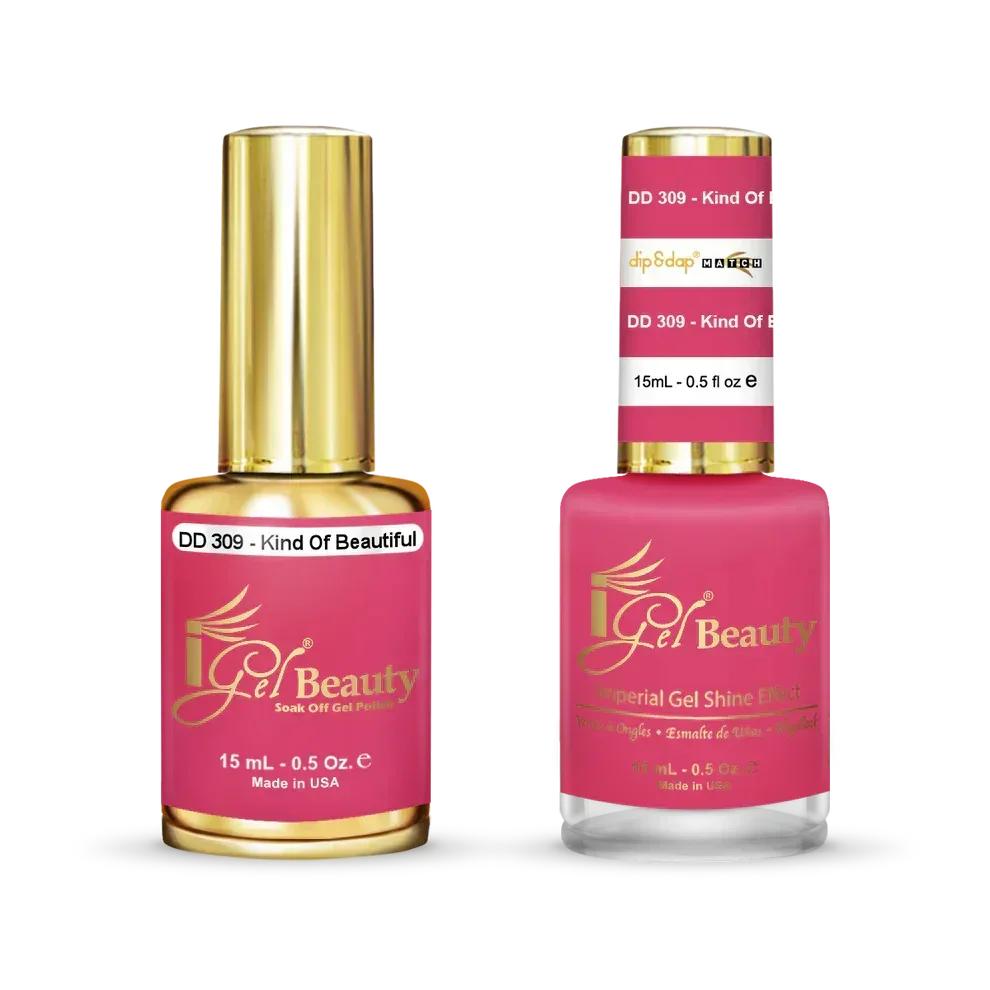 iGel Matching Duo Gel Polish 0.5oz - #309 Kind Of Beautiful - TTT Nails Supply
