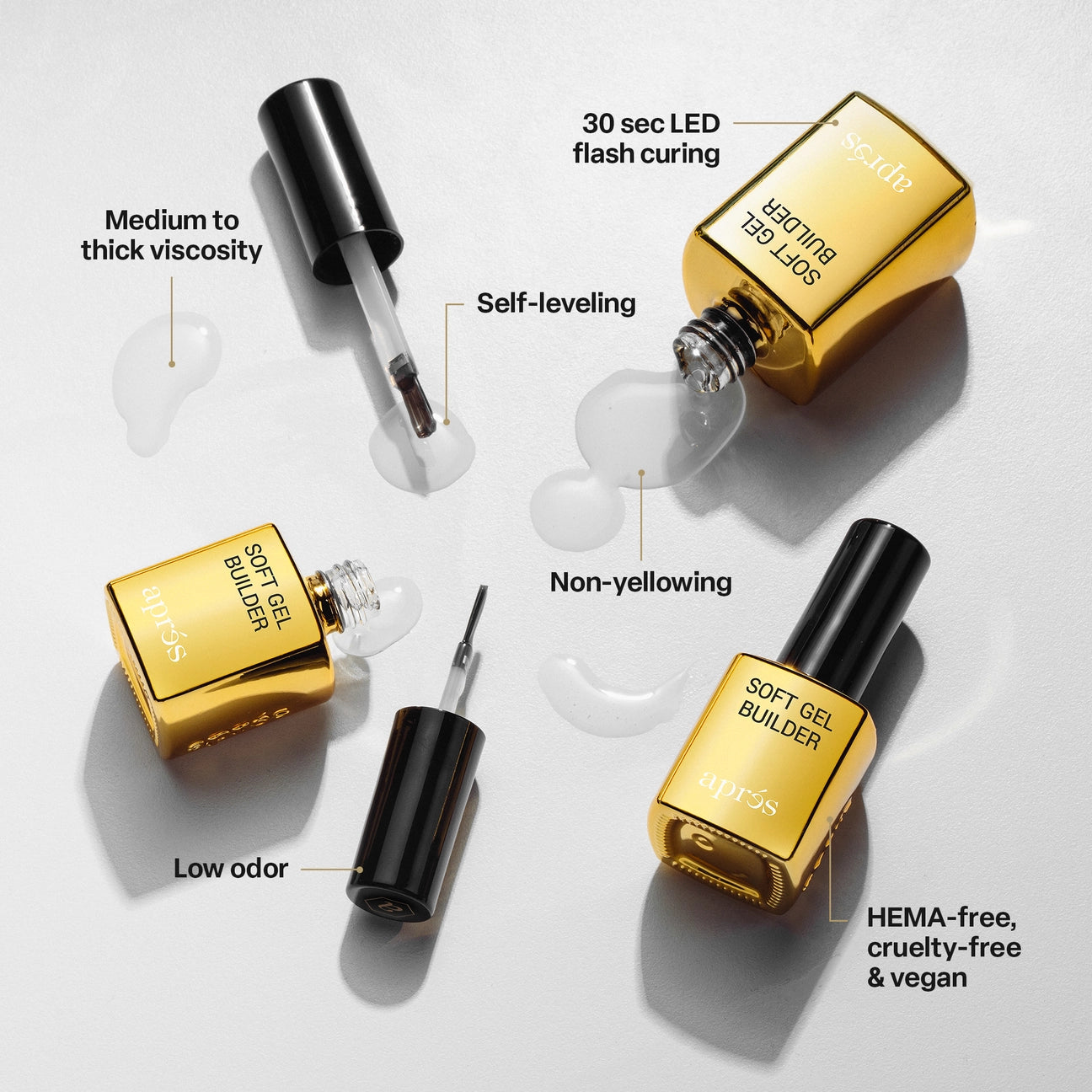 Apres Soft Gel Builder in a Bottle