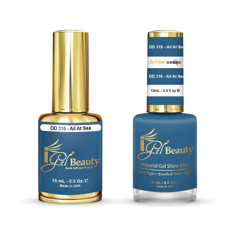 iGel Matching Duo Gel Polish 0.5oz - #316 All At Sea - TTT Nails Supply