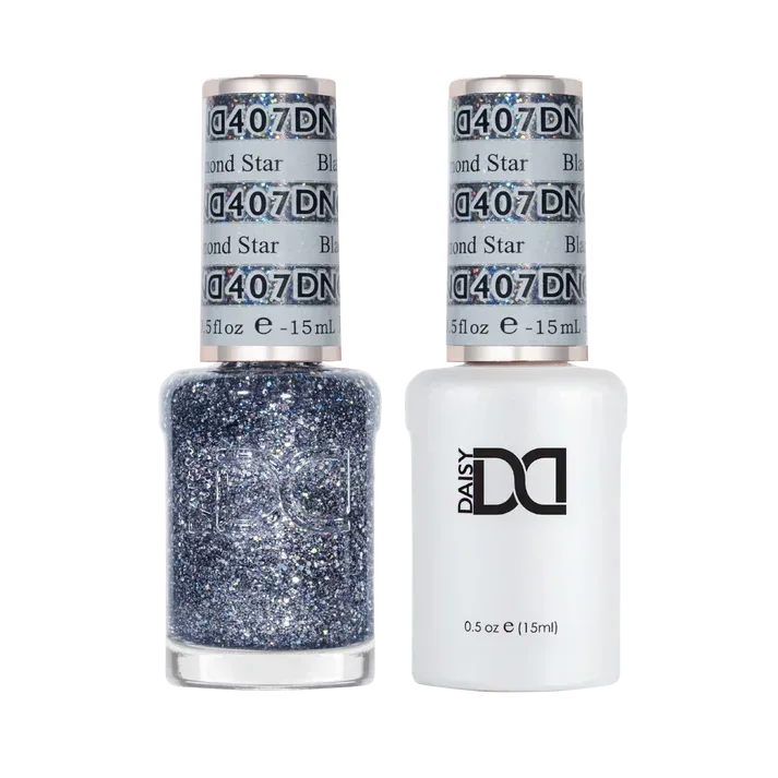 DND Duo Matching Color - #407 Black Diamond Star - TTT Nails Supply