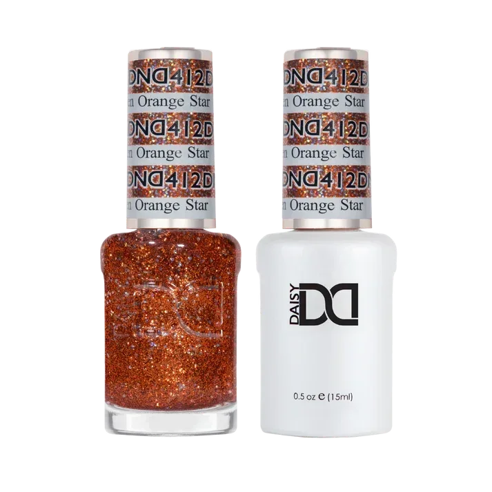 DND Duo Matching Color - #412 Golden Orange Star - TTT Nails Supply