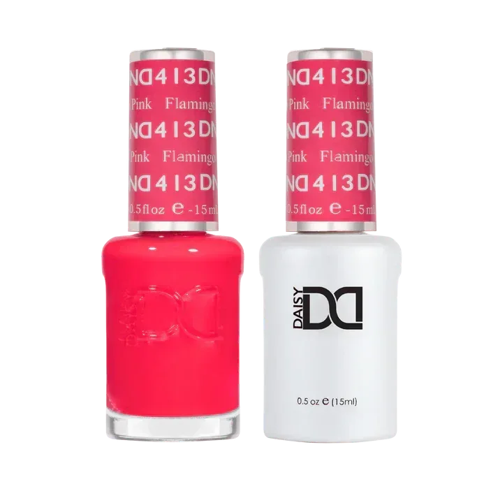 DND Duo Matching Color - #413 Flamingo Pink - TTT Nails Supply