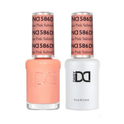DND Duo Matching Color - #586 Pink Salmon - TTT Nails Supply