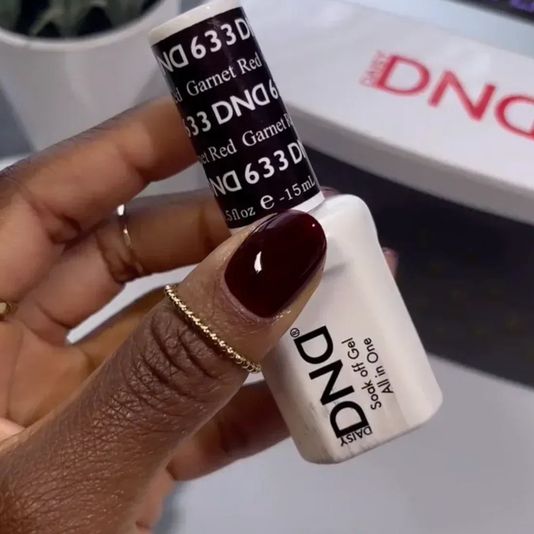 DND Duo Matching Color - #633 Garnet Red - TTT Nails Supply