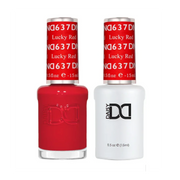 DND Duo Matching Color - #637 Lucky Red - TTT Nails Supply