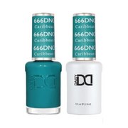 DND Duo Matching Color - #666 Caribbean Sea - TTT Nails Supply