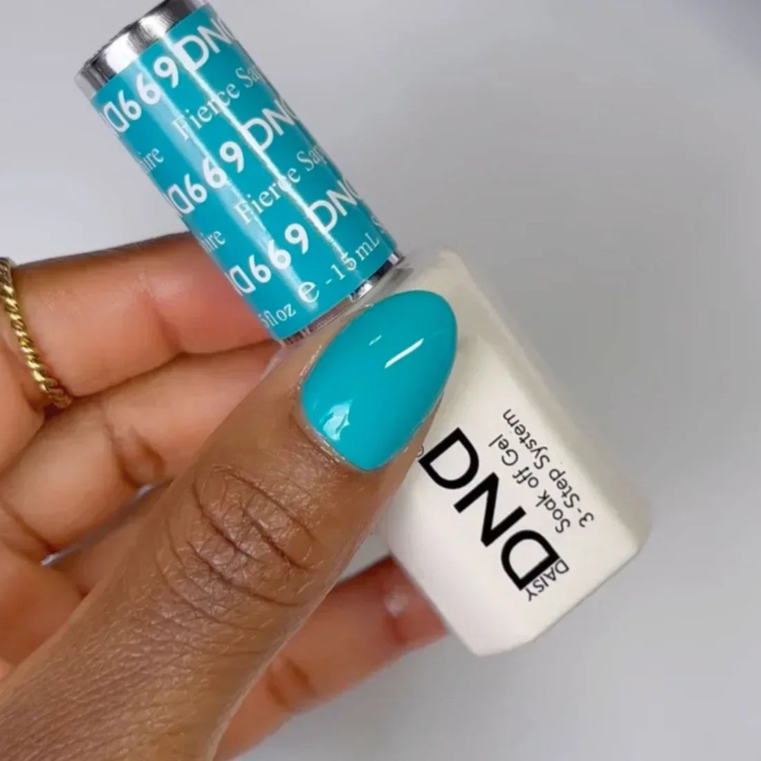 DND Duo Matching Color - #669 Fierce Sapphire - TTT Nails Supply