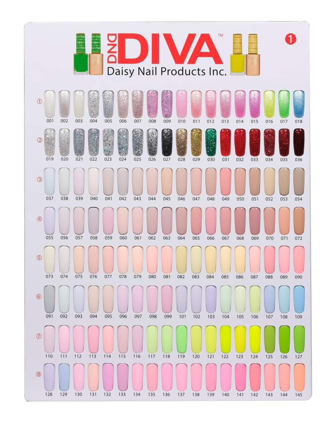 DIVA Full Set 288 Colors Sample Book