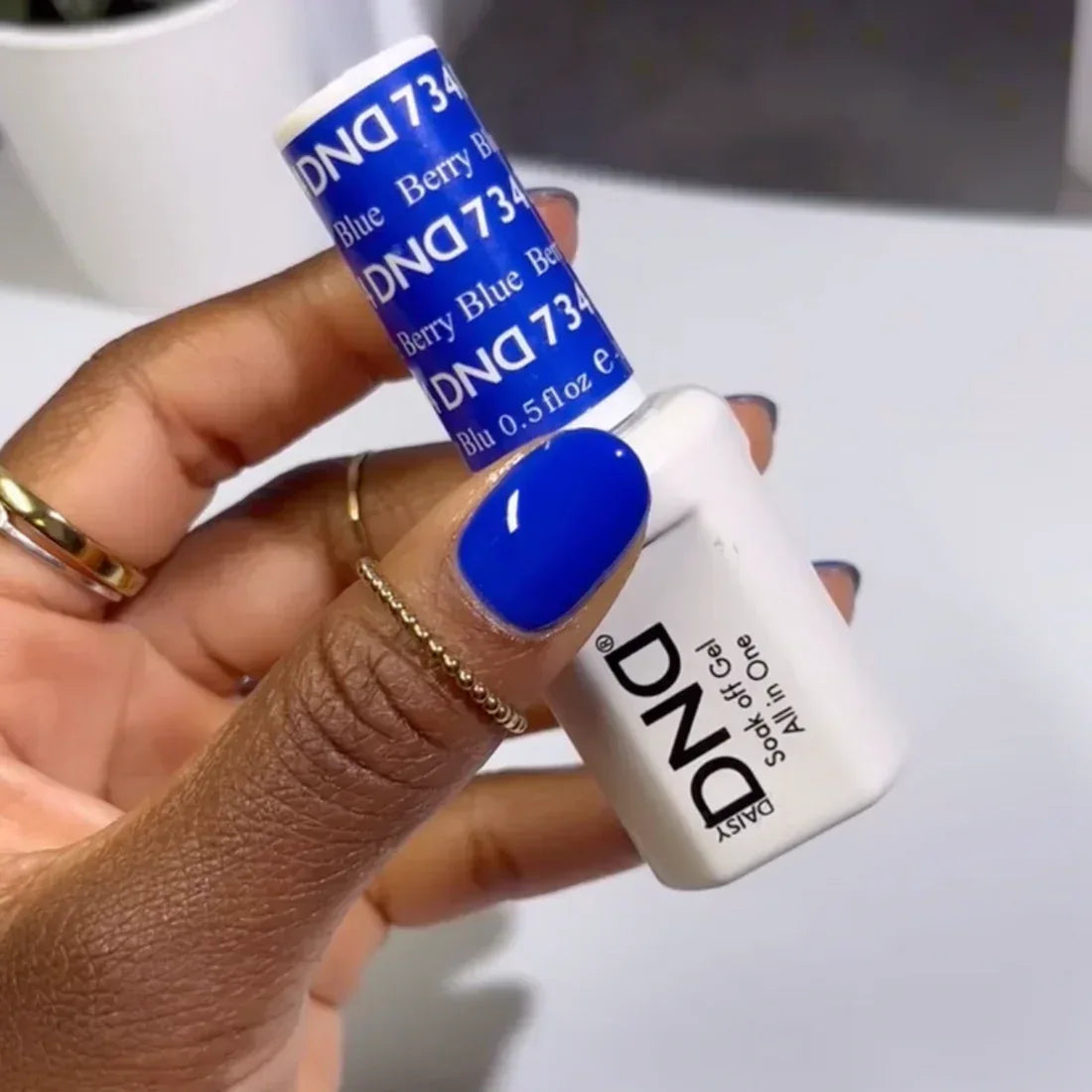 DND Duo Matching Color - #734 Berry Blue - TTT Nails Supply
