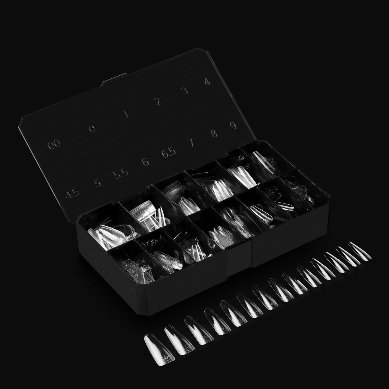 APRES Gel-X Tips 2.0 - Natural Coffin Long #L (600pcs Box of Tips 14 sizes)