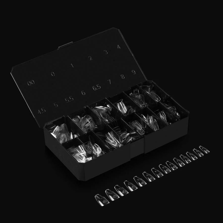 APRES Gel-X Tips 2.0 - Natural Coffin Medium #M (600pcs Box of Tips 14 sizes)