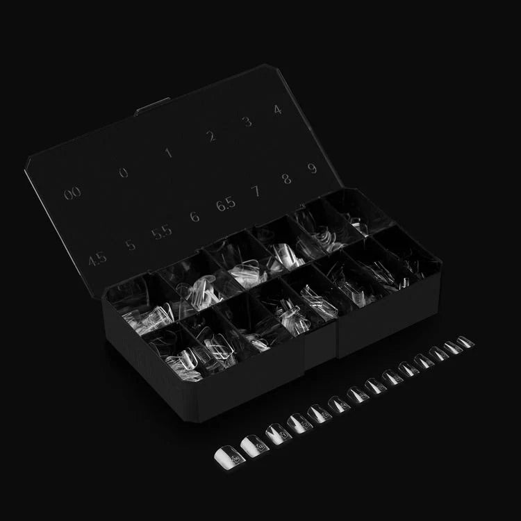 APRES Gel-X Tips 2.0 - Natural Square Extra Short #XS (600pcs Box of Tips 14 sizes)