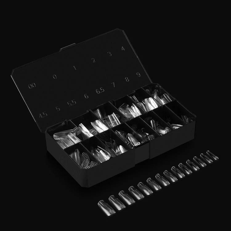 APRES Gel-X Tips 2.0 - Natural Square Long #L (600pcs Box of Tips 14 sizes)