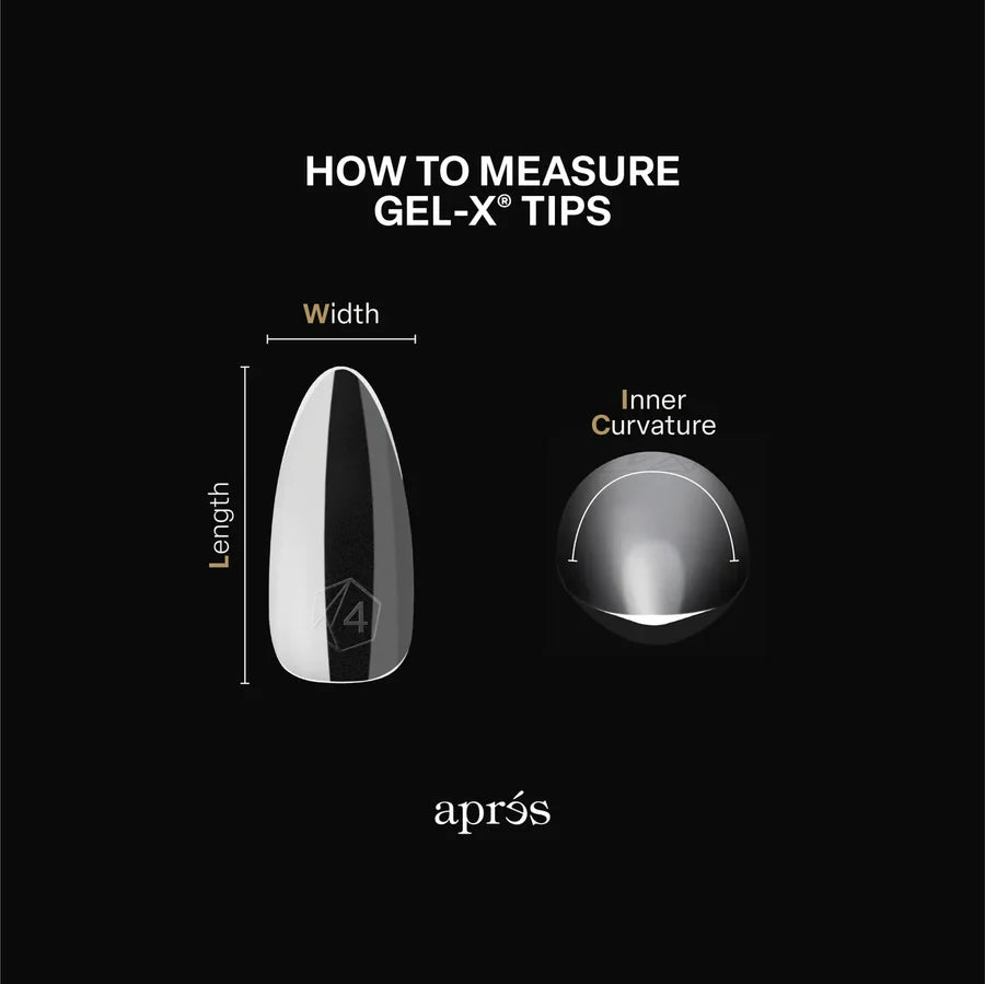 APRES Gel-X Tips 2.0 - Natural Stiletto Extra Short #XS (600pcs Box of Tips 14 sizes)