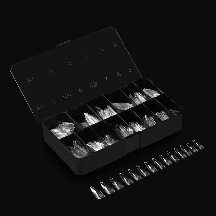 APRES Gel-X Tips 2.0 - Natural Stiletto Long #L (600pcs Box of Tips 14 sizes)