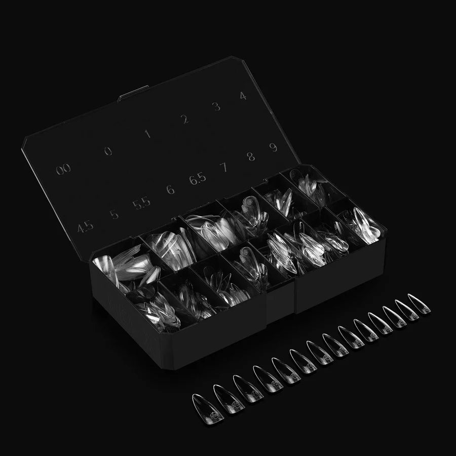 APRES Gel-X Tips 2.0 - Sculpted Almond Long #L (600pcs Box of Tips 14 sizes)