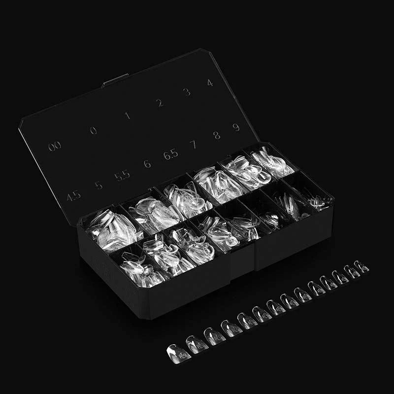 APRES Gel-X Tips 2.0 - Sculpted Coffin Short #S (600pcs Box of Tips 14 sizes)