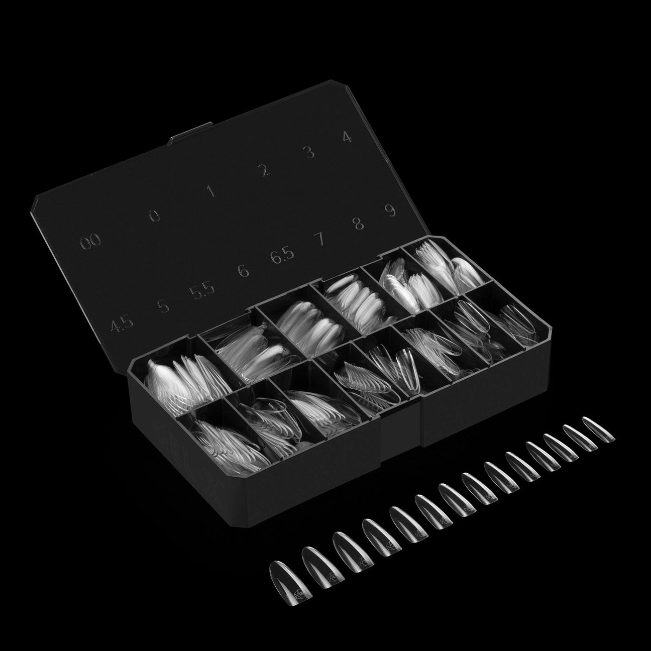 APRES Gel-X Tips 2.0 - Sculpted Round Long #L (600pcs Box of Tips 14 sizes)