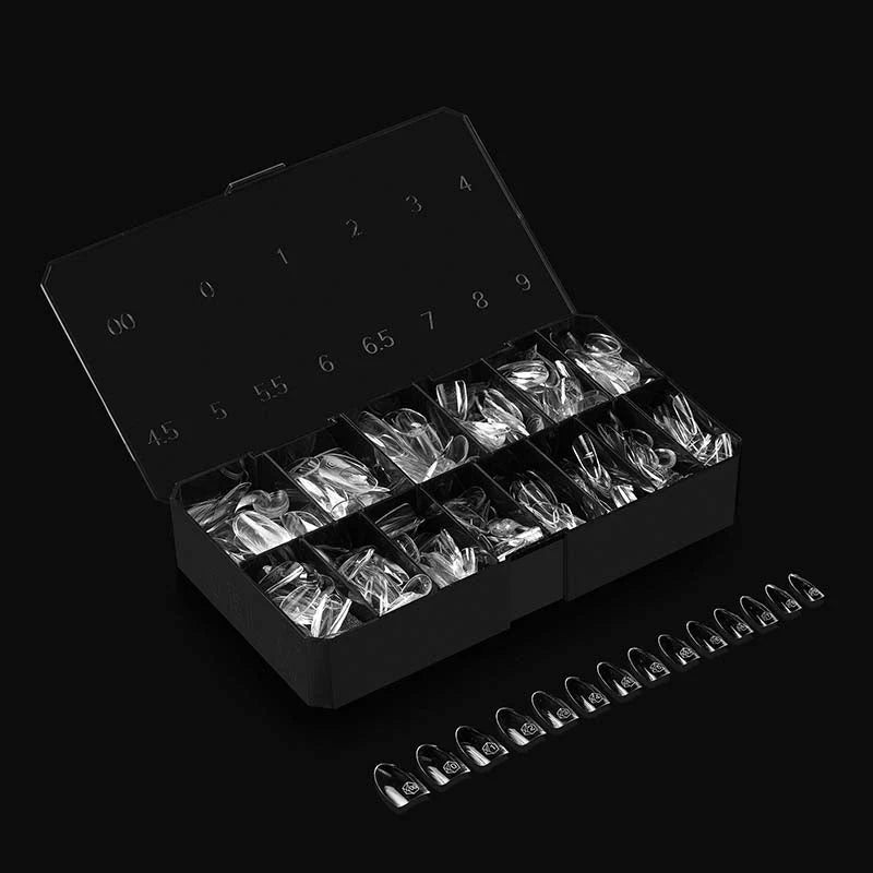 APRES Gel-X Tips 2.0 - Sculpted Round Medium #M (600pcs Box of Tips 14 sizes)
