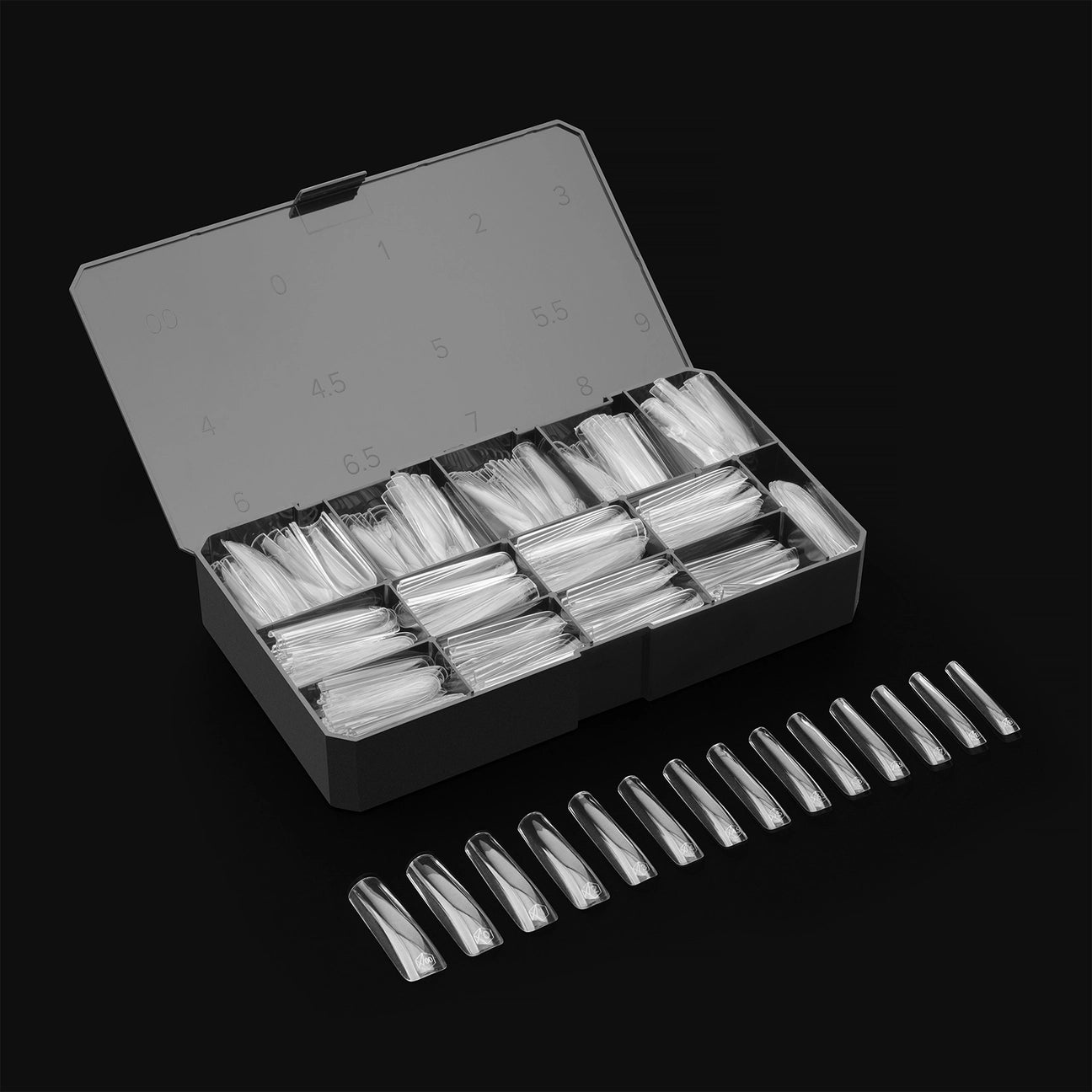 APRES Gel-X Tips 2.0 - Sculpted Square Extra Long #XL (420pcs Box of Tips 14 sizes)