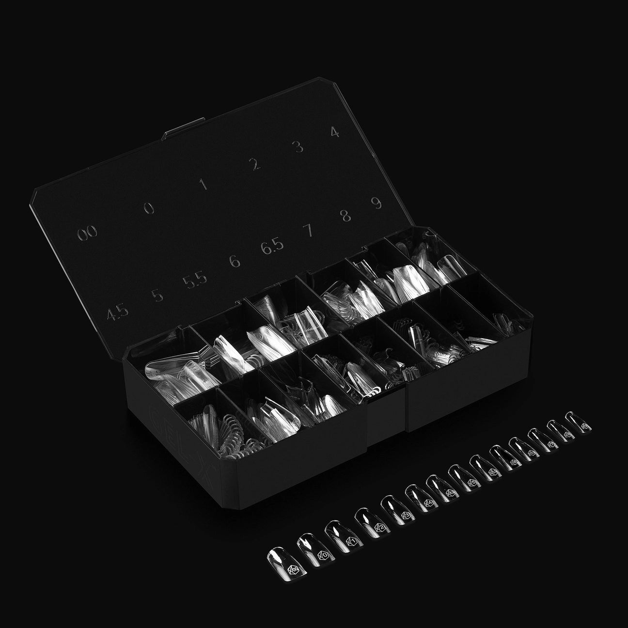 APRES Gel-X Tips 2.0 - Sculpted Square Medium #M (600pcs Box of Tips 14 sizes)