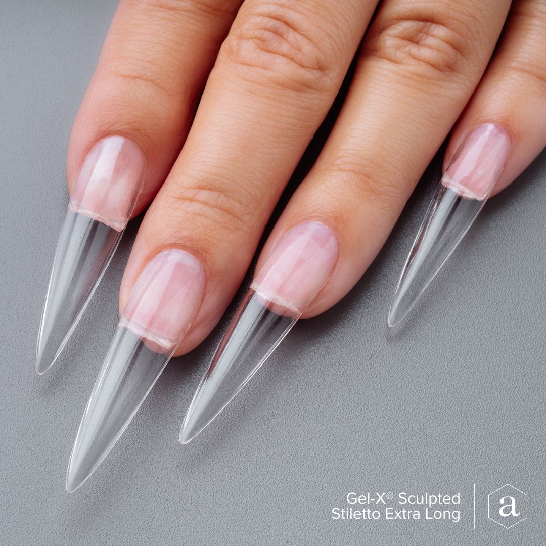 APRES Gel-X Tips 2.0 - Sculpted Stiletto Extra Long #XL (420pcs Box of Tips 14 sizes)