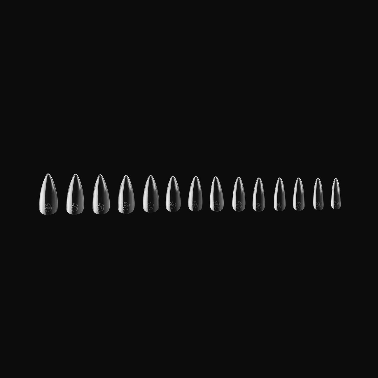 APRES Gel-X Tips 2.0 - Sculpted Stiletto Medium #M (600pcs Box of Tips 14 sizes)