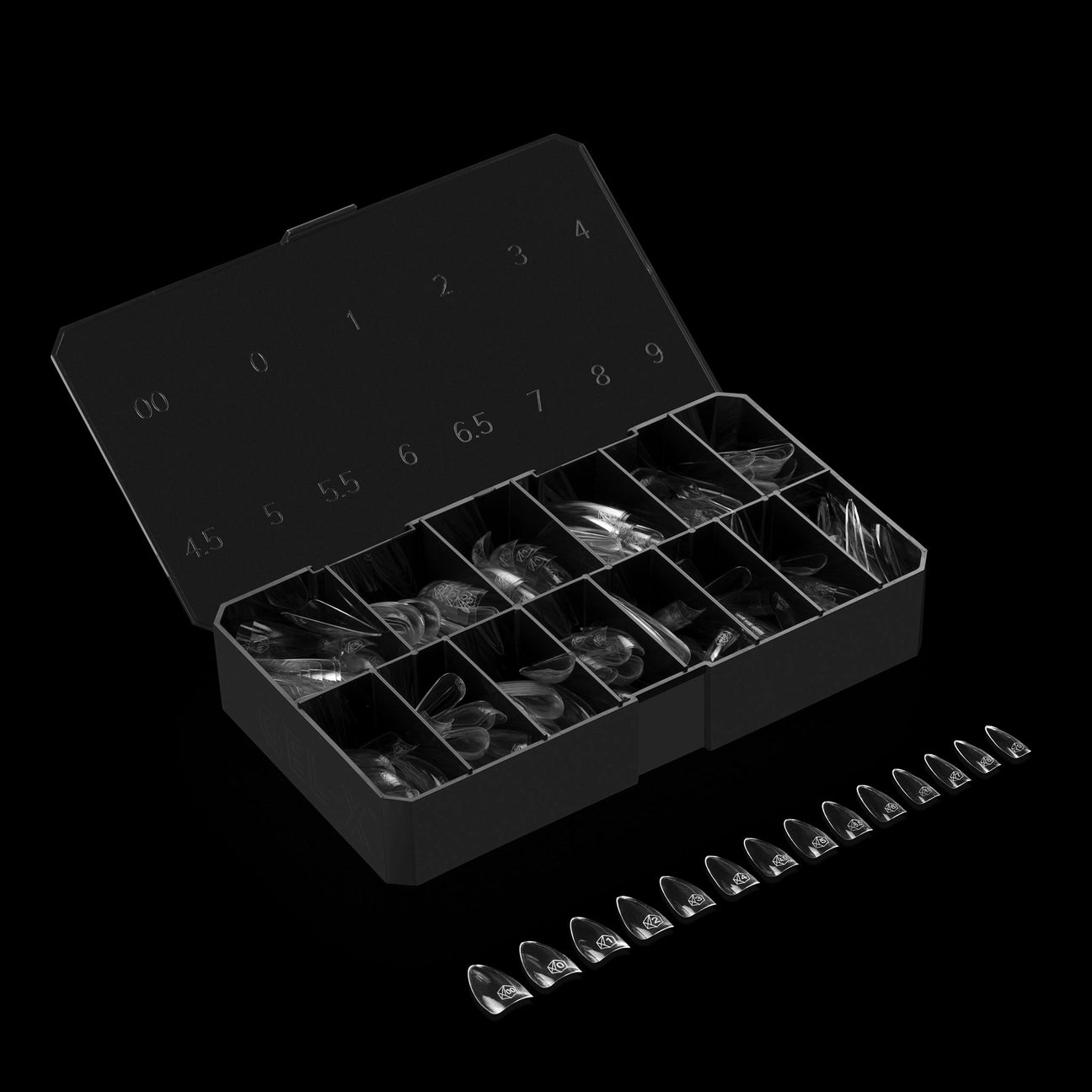 APRES Gel-X Tips 2.0 - Sculpted Stiletto Short #S (600pcs Box of Tips 14 sizes)
