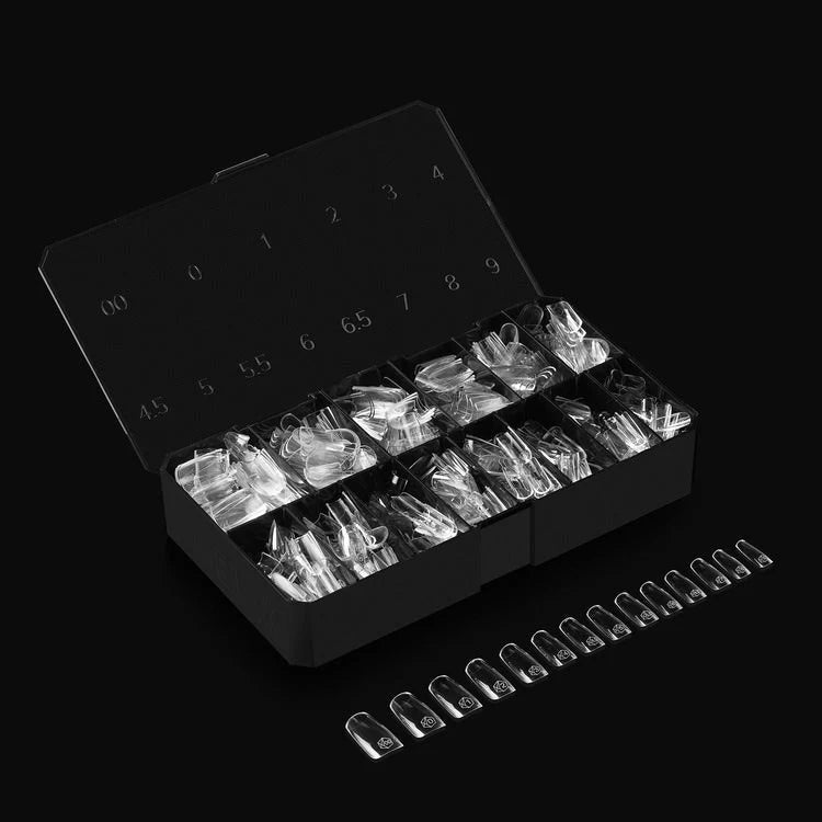 APRES Gel-X Tips 2.0 - Natural Square Medium #M (600pcs Box of Tips 14 sizes)