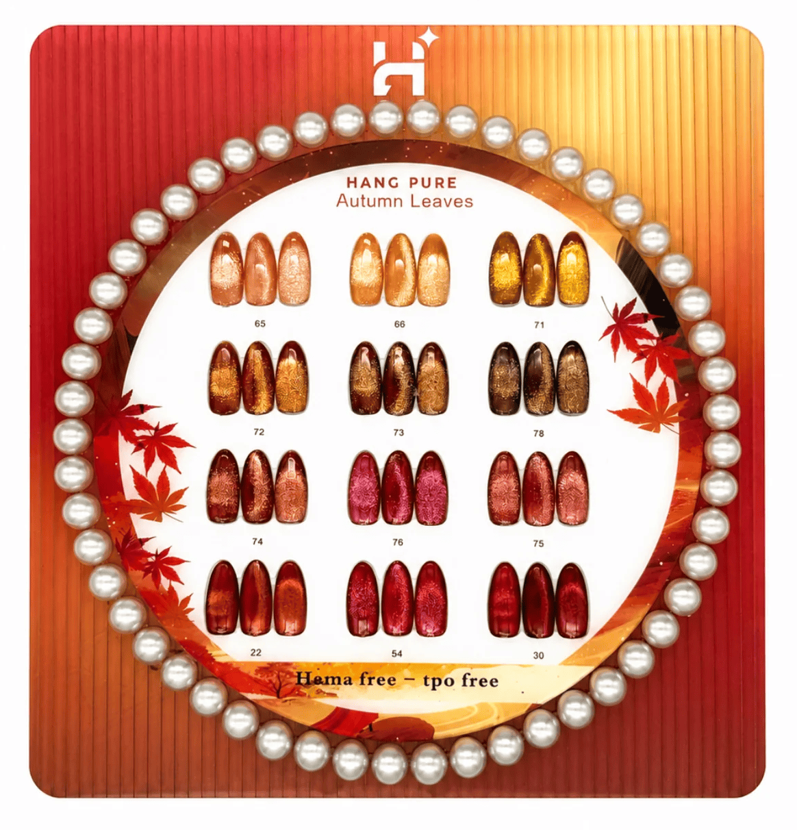 HANG Autumn Leaves, Cat Eye Collection 12 Colors + Free Display & Magnetic ($7.95/ea)